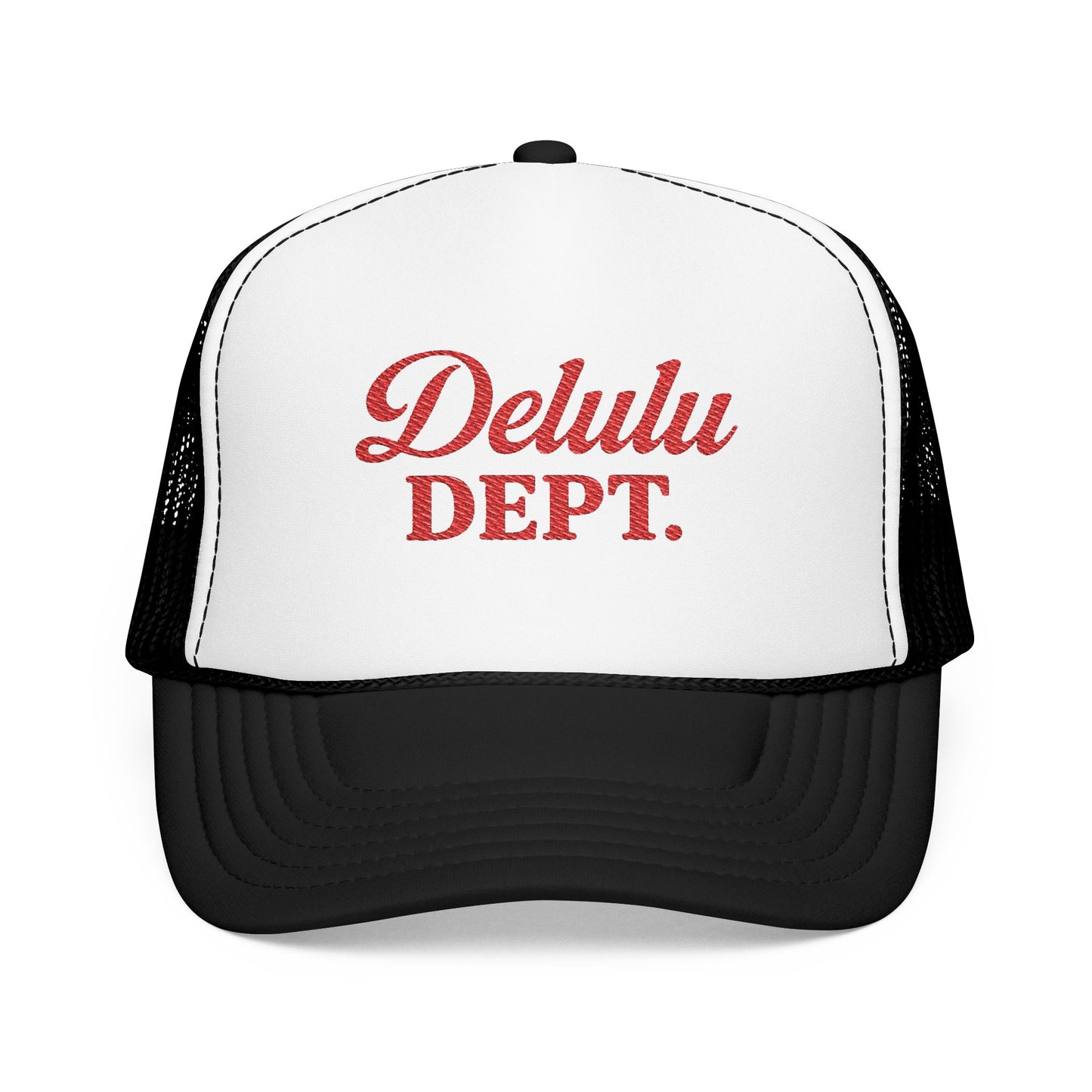 Embroidered Trucker Hat - Delulu Department