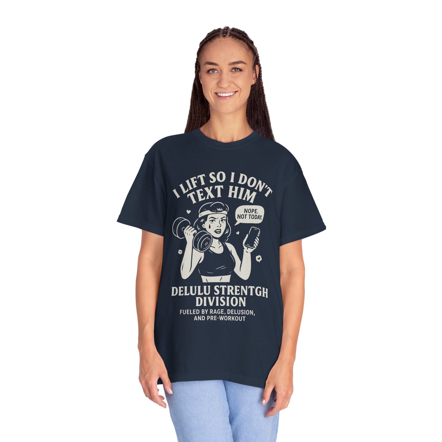 I Lift So I Don't Text Him Workout Shirt