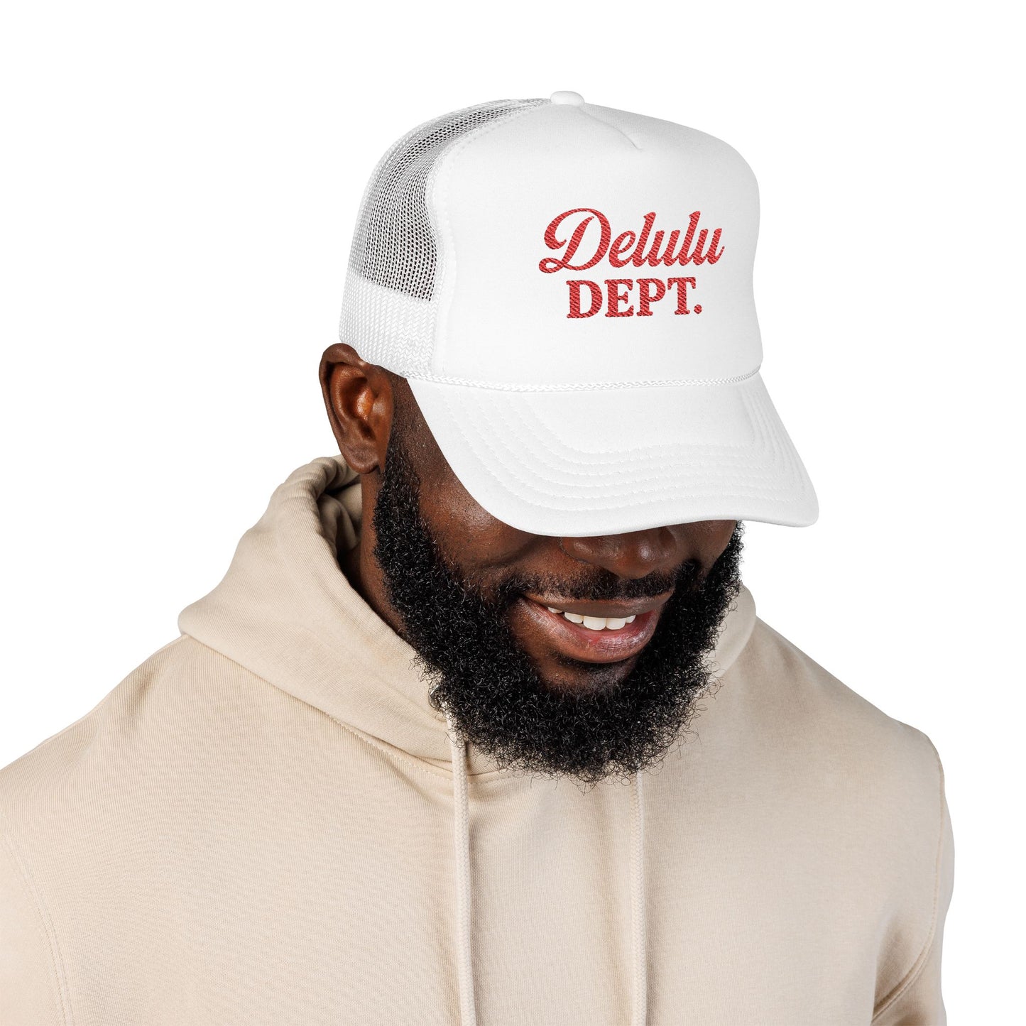 Embroidered Trucker Hat - Delulu Department