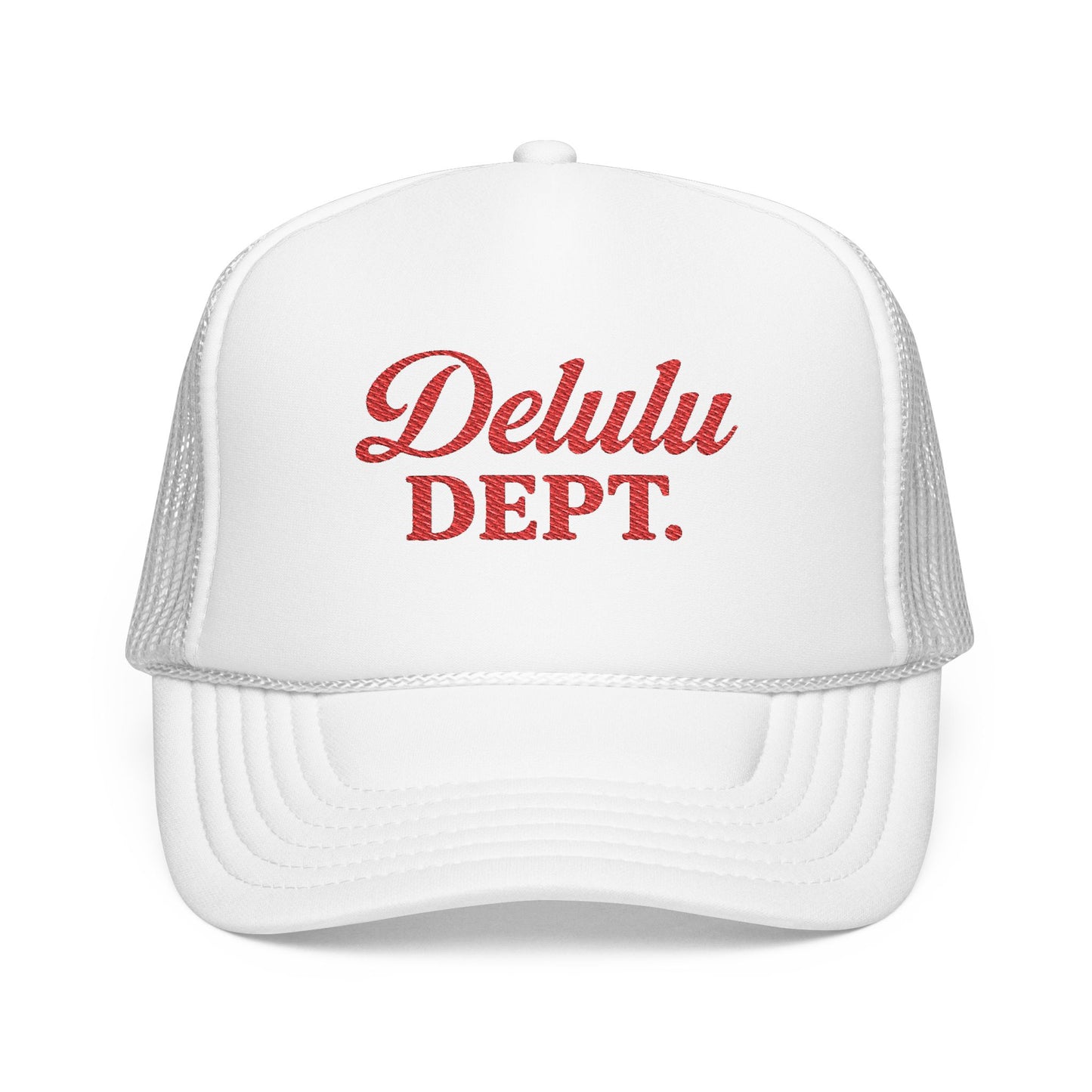 Embroidered Trucker Hat - Delulu Department