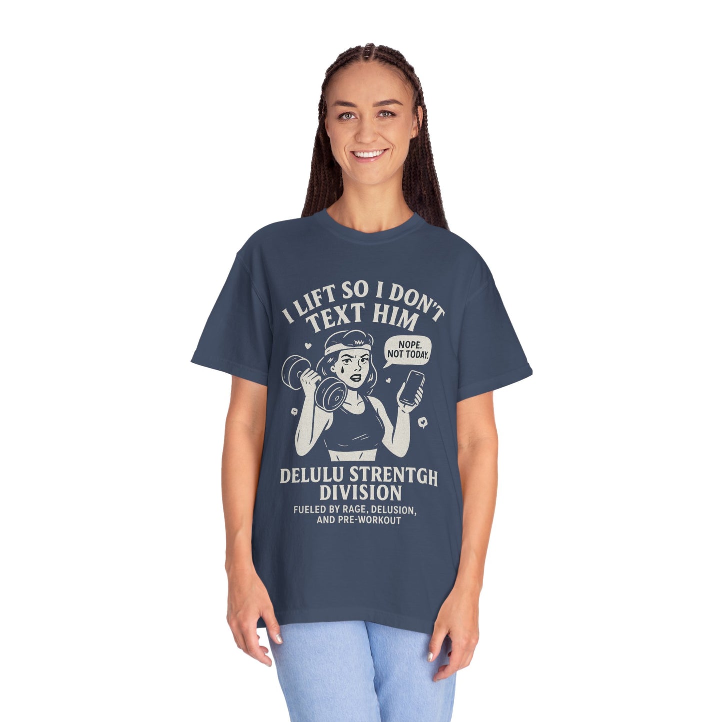 I Lift So I Don't Text Him Workout Shirt