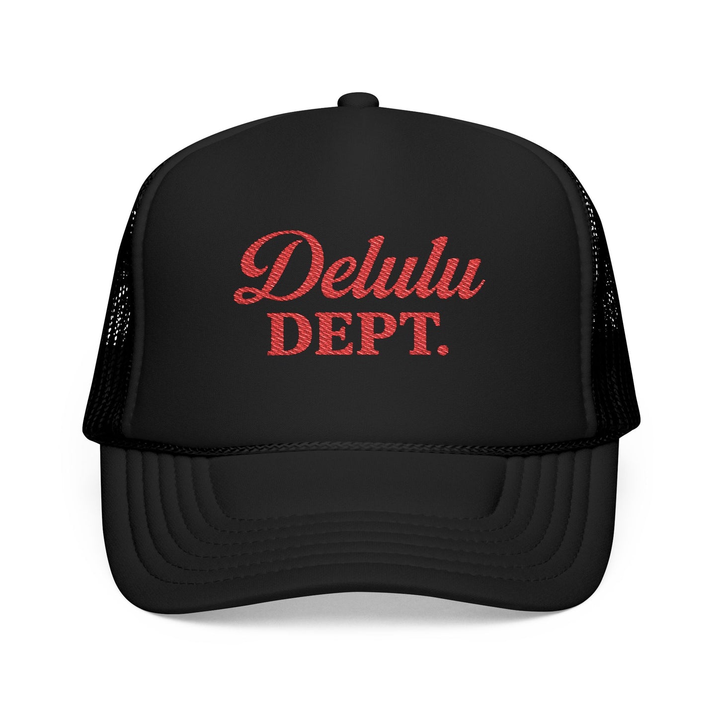 Embroidered Trucker Hat - Delulu Department