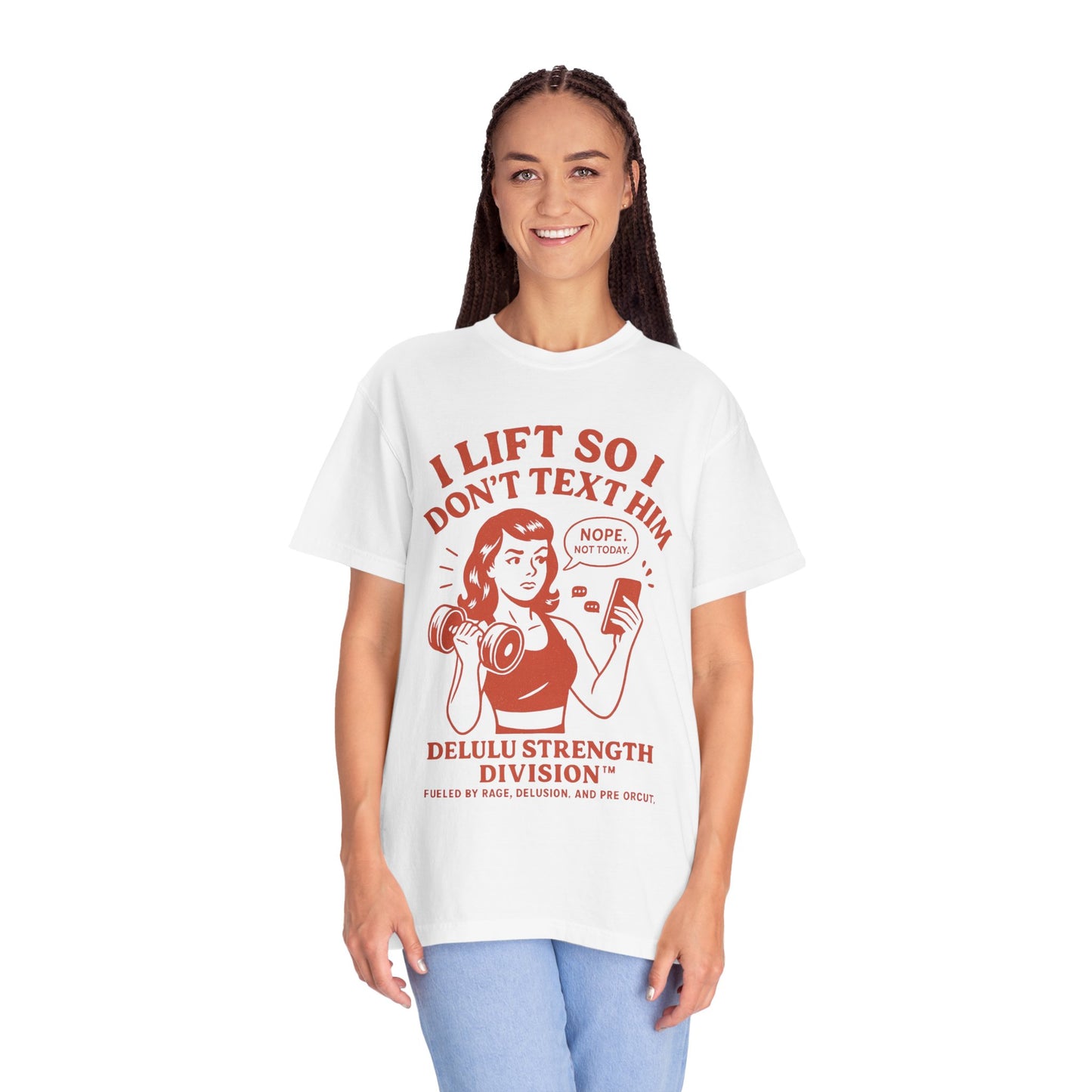 I Lift So I Don't Text Him Workout Shirt