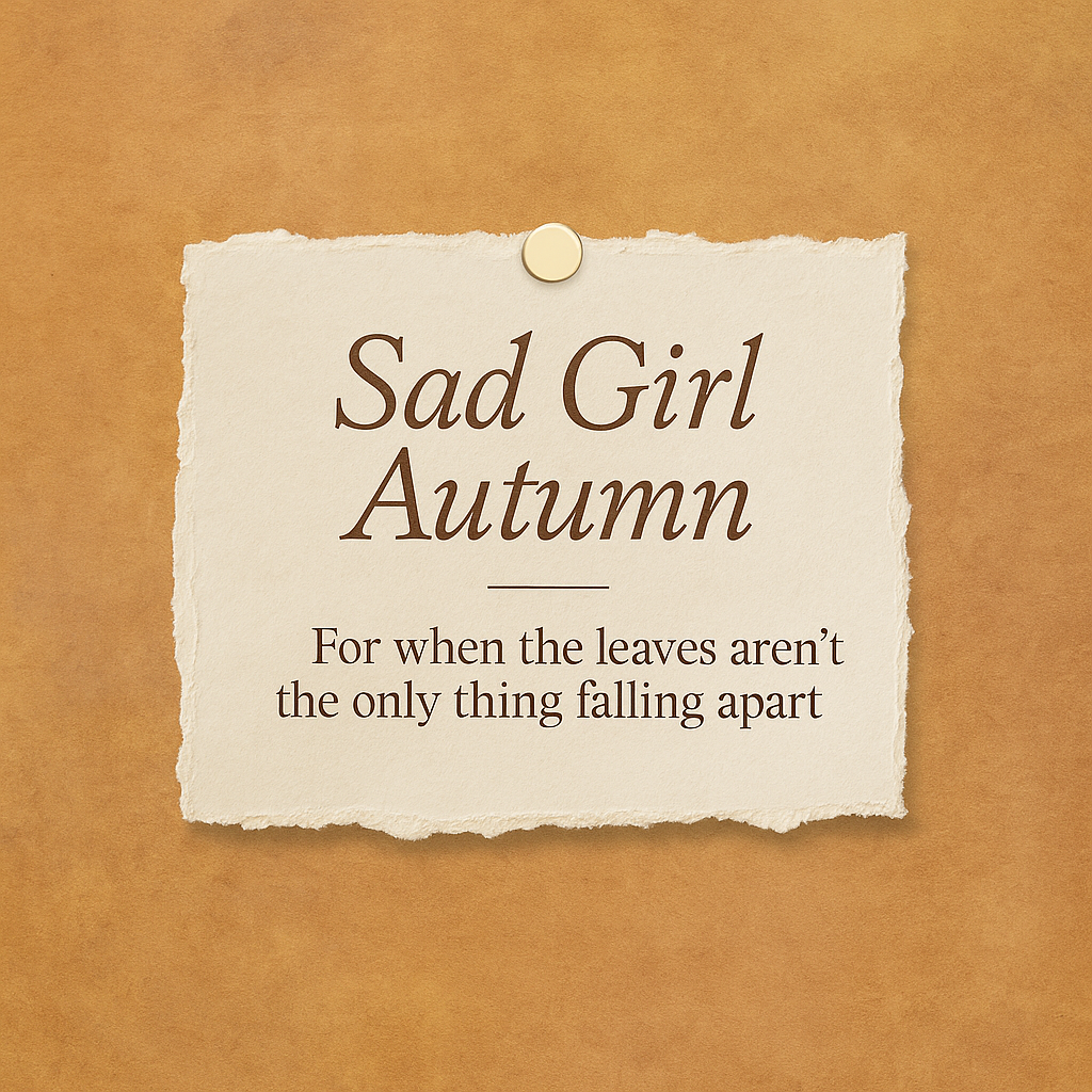 Sad Girl Autumn
