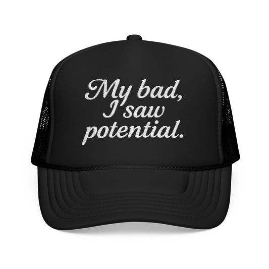 My Bad Embroidered Trucker Hat