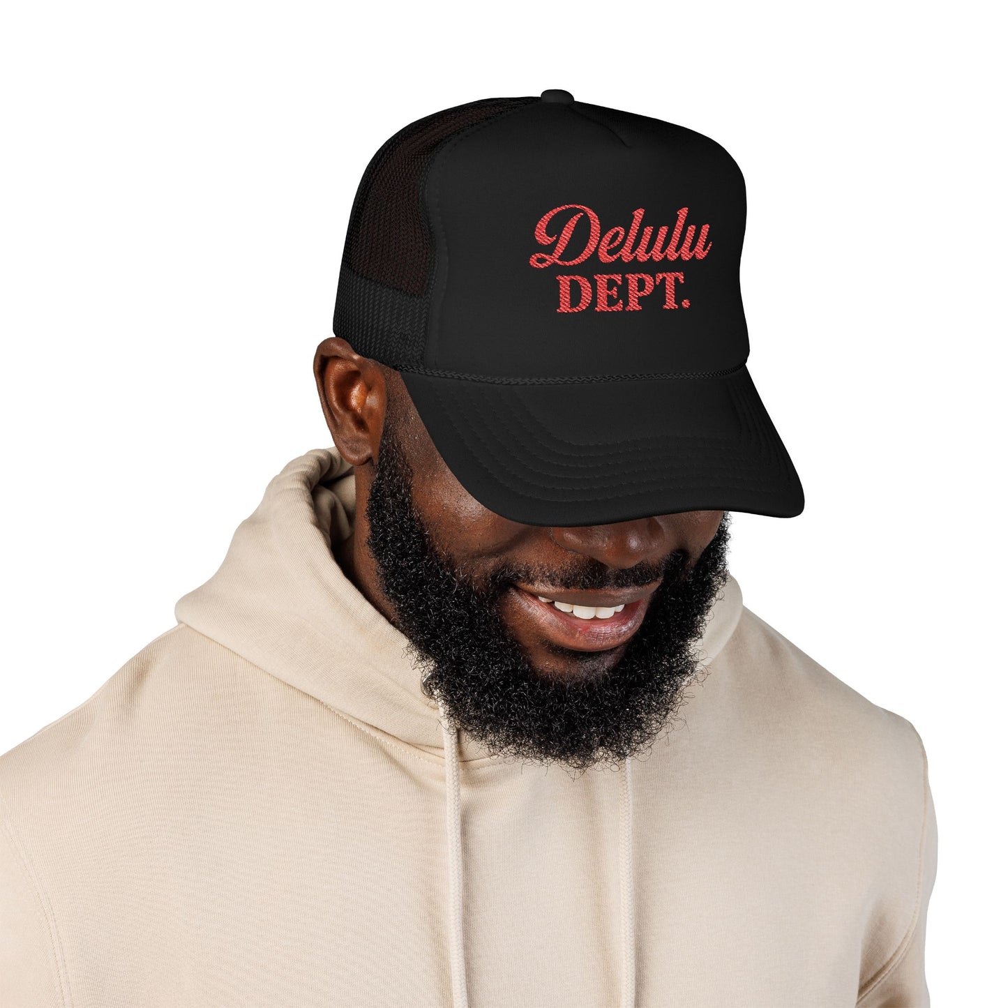 Embroidered Trucker Hat - Delulu Department