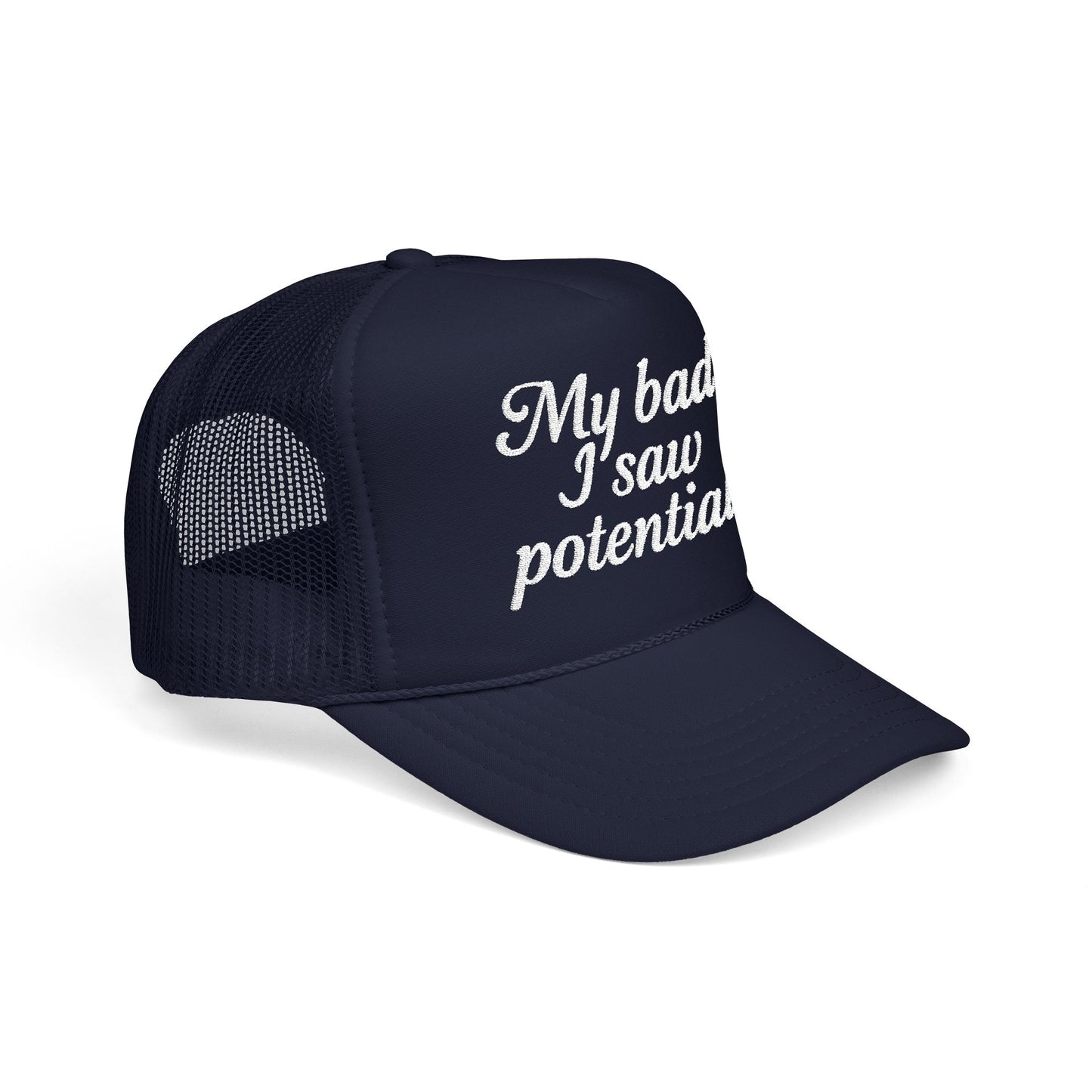 My Bad Embroidered Trucker Hat
