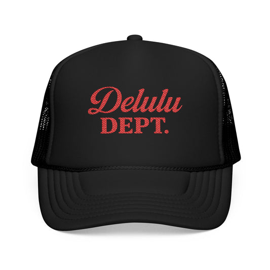 Embroidered Trucker Hat - Delulu Department
