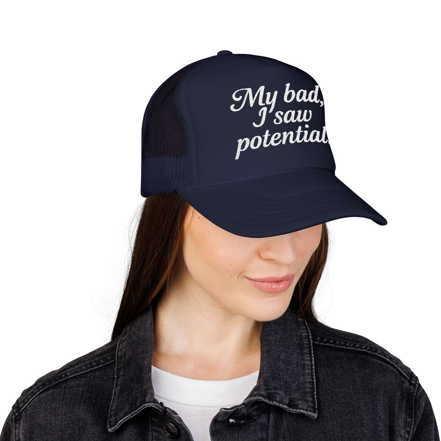 My Bad Embroidered Trucker Hat